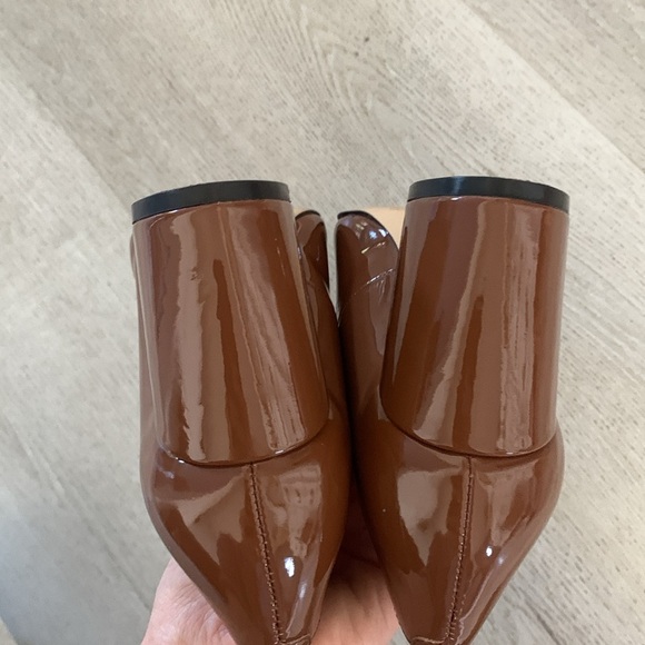 Marc Fisher Patent Slip On Caitlin Dress Pumps Block Heel Sexy Pointed Toe sz 7 - Picture 6 of 11